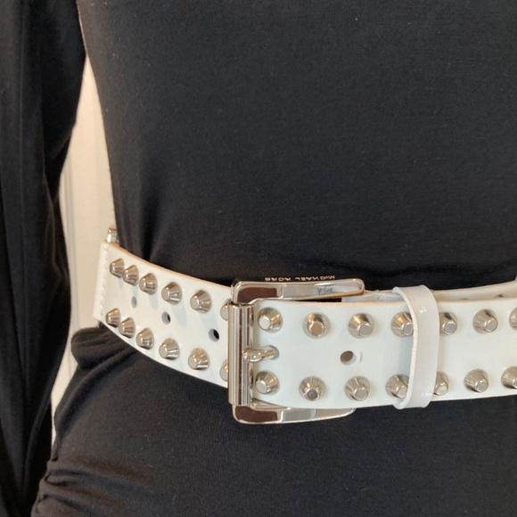 Michael Kors Leather Studded Belt - Picture 6 of 12